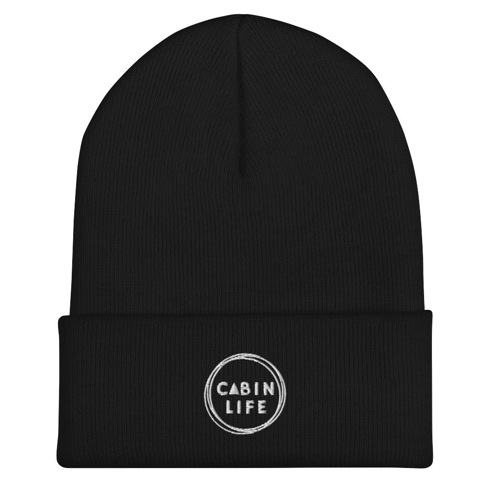 Cabin Life Cozy Cuffed Beanie with Embroidery