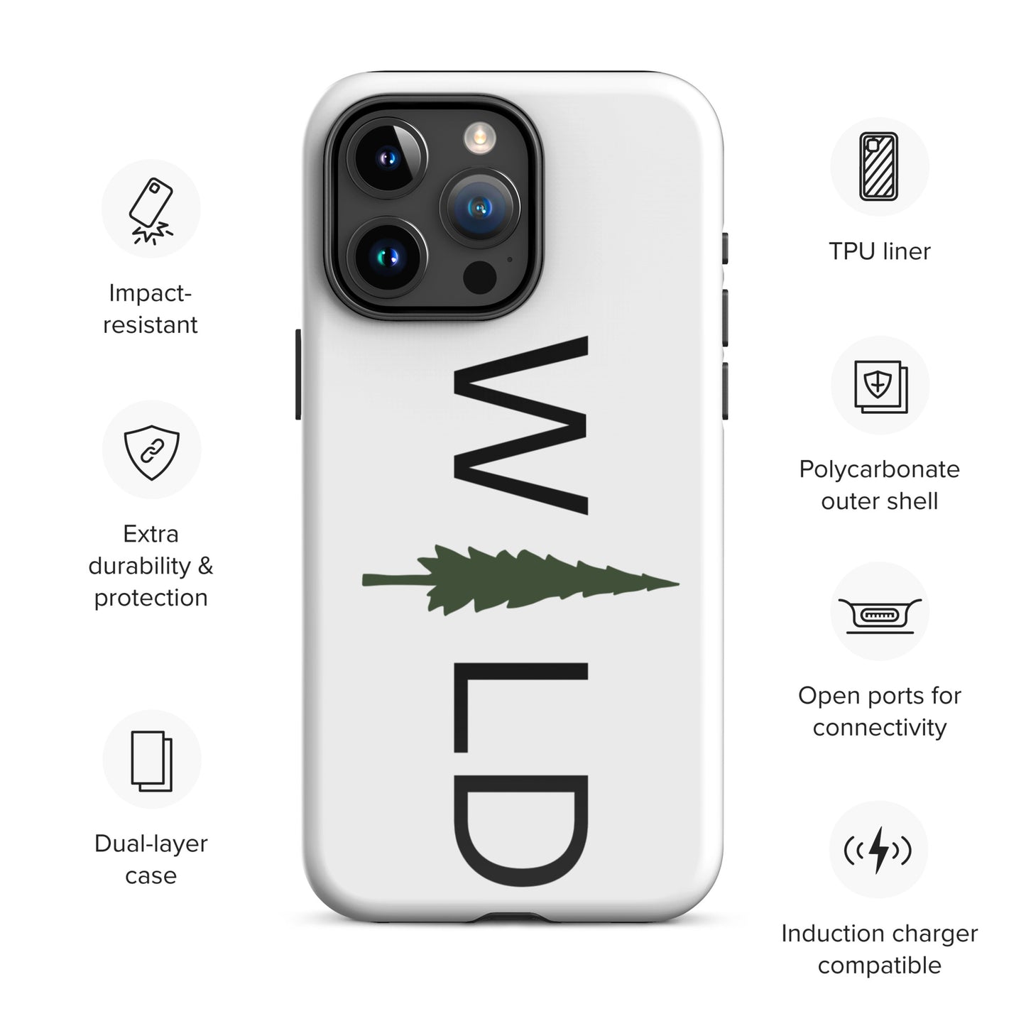 "WILD" Durable Case for iPhone® 15 Pro