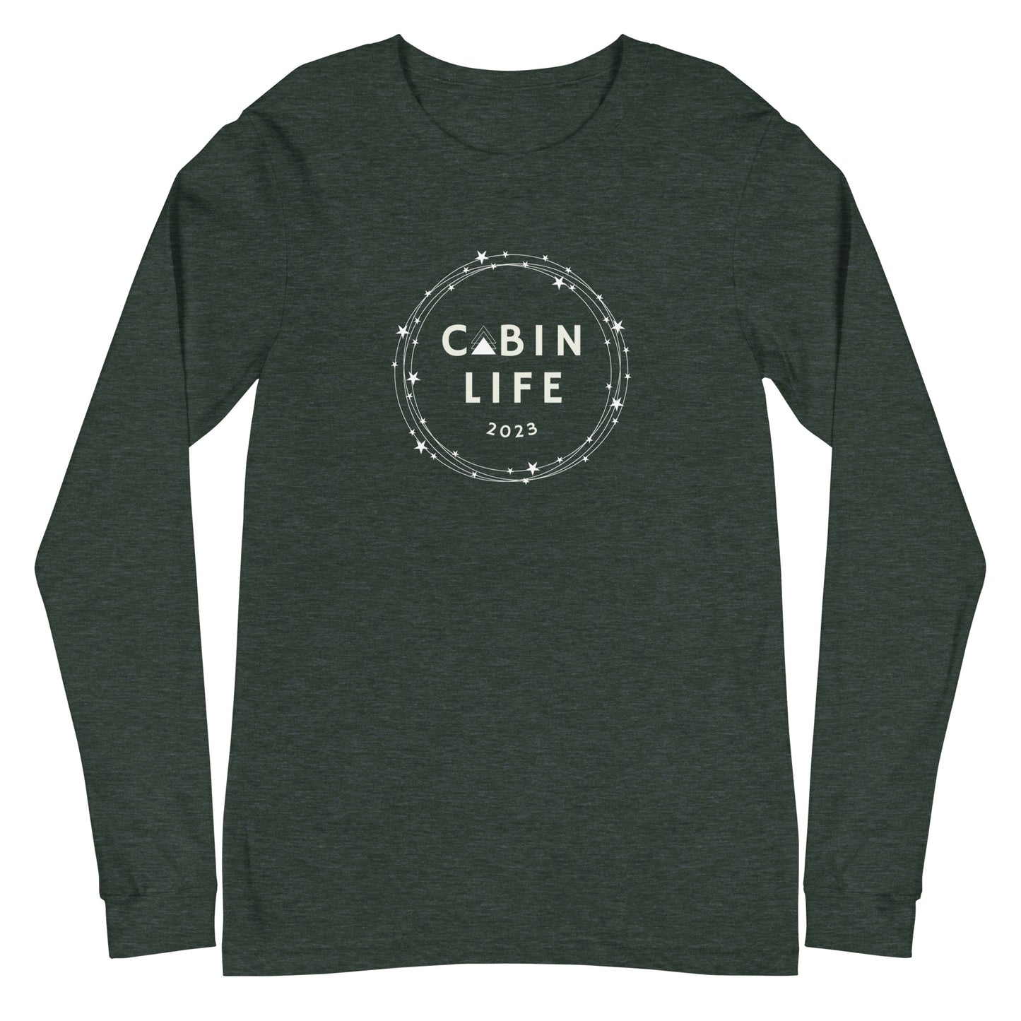 Cabin Life Holiday Stars Unisex Long Sleeve T-Shirt