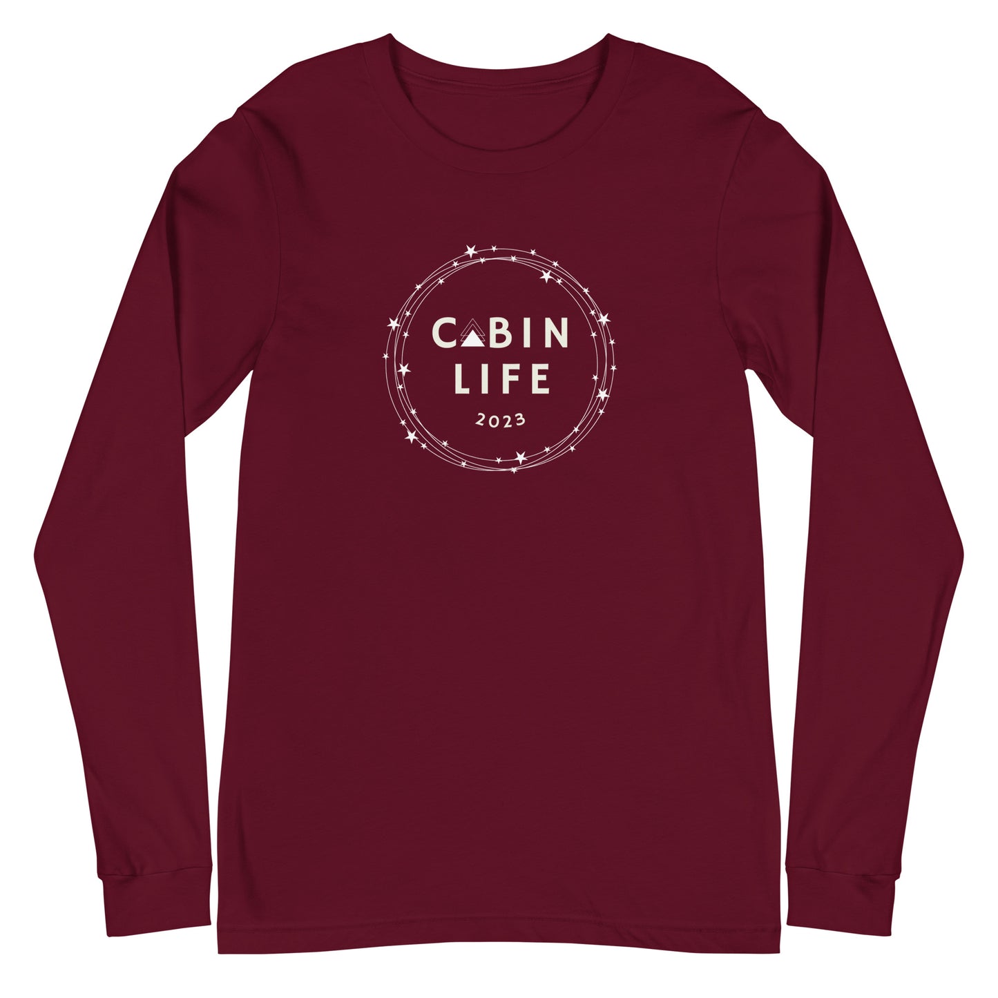 Cabin Life Holiday Stars Unisex Long Sleeve T-Shirt
