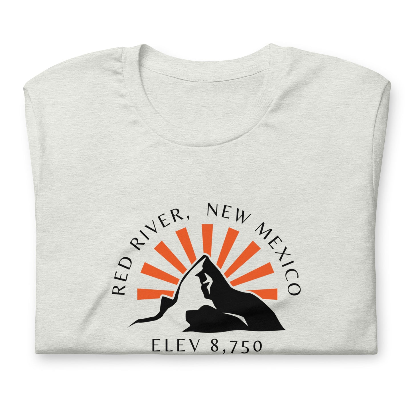 Red River New Mexico Mountain Town Elevation T-Shirt