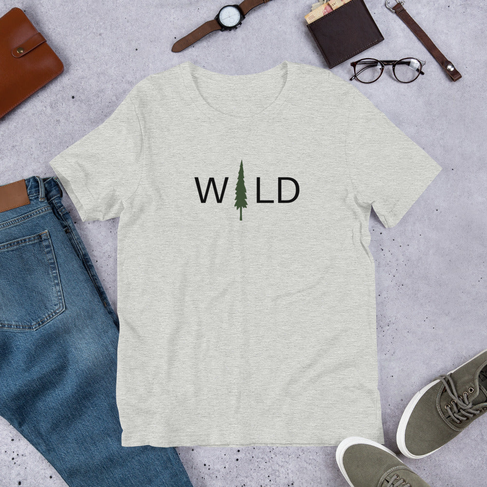 tree forest wild outdoor unisex bella canvas tee t-shirt tshirt top clothes summer nature explore outside free mountain hiking camping