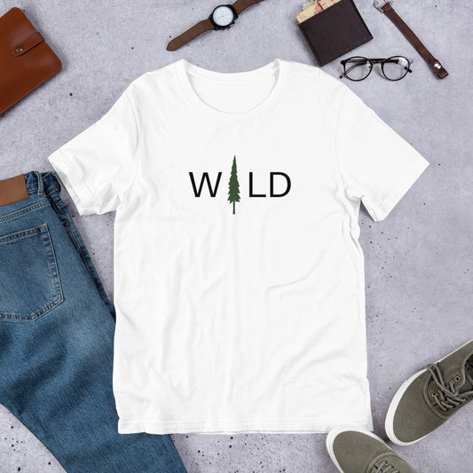 tree forest wild outdoor unisex bella canvas tee t-shirt tshirt top clothes summer nature explore outside free mountain hiking camping
