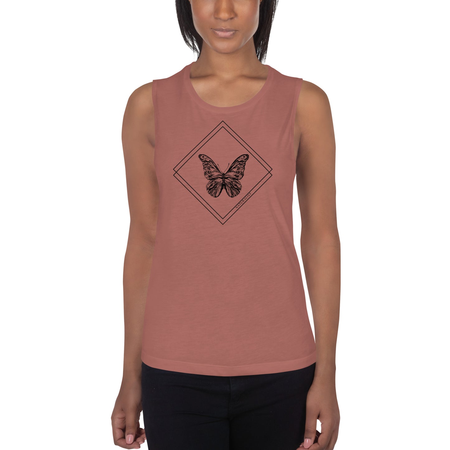 butterfly moth nature naturalist shirt t-shirt tee tshirt sleeveless workout outside yoga forest women's 