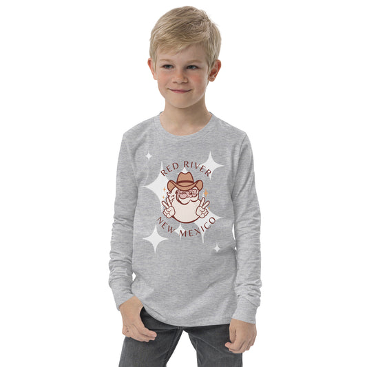 Wild West Santa in Red River, New Mexico Kids / Youth Long Sleeve T-Shirt